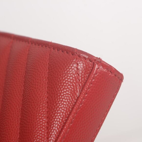 ♥️Saint Laurent Paris Envelope Red Small Leather Shoulder Bag♥️ - Picture 9 of 16